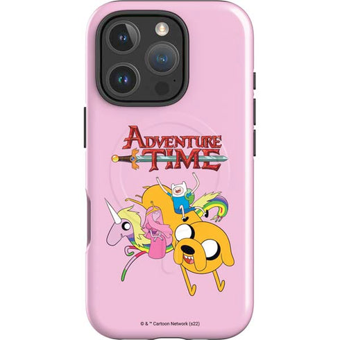 Adult Swim Adventure Time Riding in a Unicorn iPhone 16 Pro Magsafe Impact Case